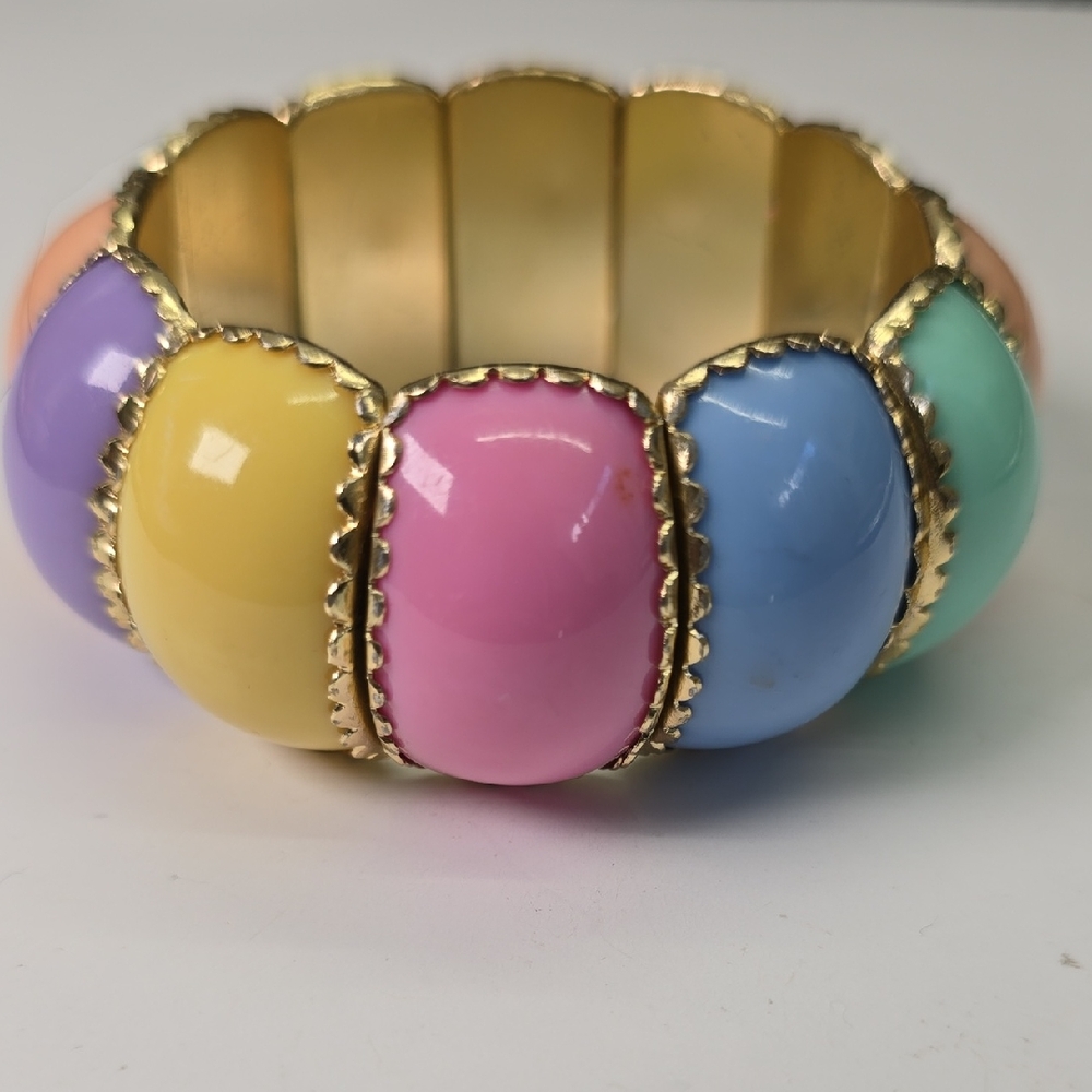 Vintage Pastel Multicolor Stretch Bracelet